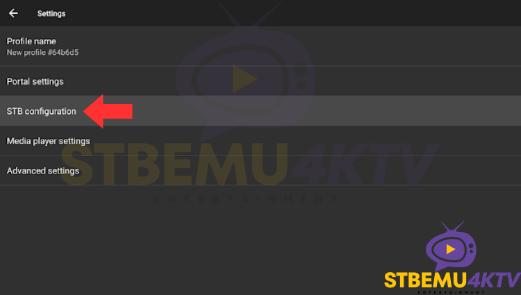 STB Configuration